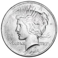 1924 Silver Peace Dollar UNCIRCULATED