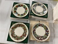 1981-84 Lenox Christmas Wreath Plates