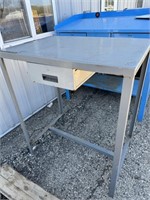 Grey Metal Work Desk/Bench