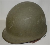 WWII US Fixed Bail M1 Helmet w/ Original Paint