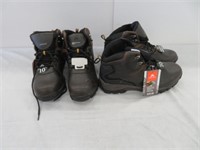 2 PAIR MEN'S HIKE BOOTS SIZE 10