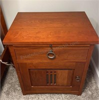 High Quality Dovetail Bedside Cabinet, Bent Wood