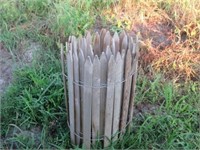 Roll of Small Wooden Stake Fencing