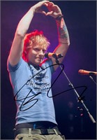 Autograph COA Ed Sheeran Photo