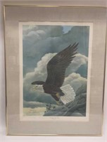 Eagle Art Print Numbered & Signed by Presidents