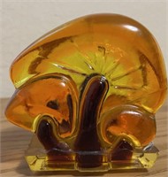 VTG Lucite Resin Mushroom Napkin Letter Holder