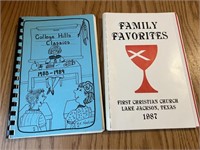 Lot of 2 VTG Cook Books Lake Jackson Church