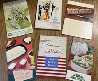 Lot of 6 VTG Cook Books Mid Century