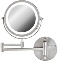 OVENTE 7" Lighted Wall Mount Makeup Mirror - 1X/