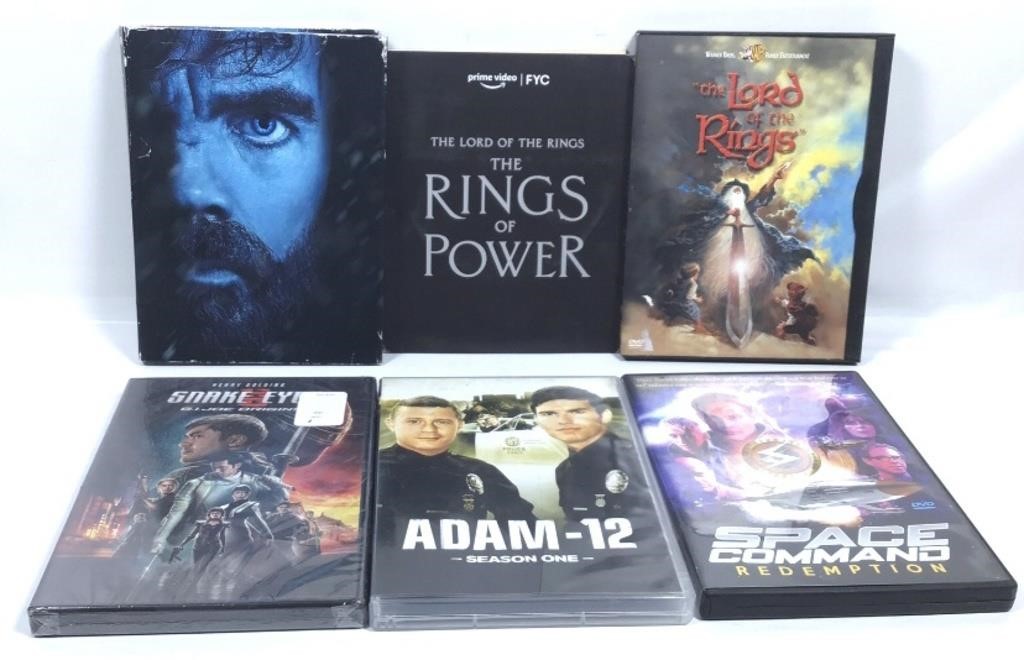 New Open Box Lot of 6 DVD’s