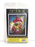 Opticz Blacklight cloth wall hanging