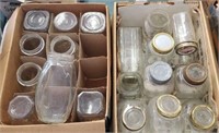 2 boxes jars