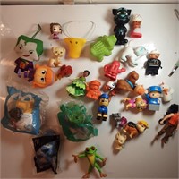 Assorted figures and toys