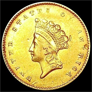 1855 Rare Gold Dollar LIGHTLY CIRCULATED