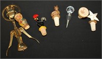 Vintage Wine Opener Italy & Wine Stoppers