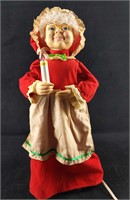 Animated Christmas Mrs Claus Display With Candle