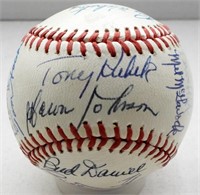 (23) AUTOGRAPHS - TEAM SIGNED BASEBALL