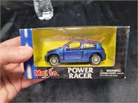 Maisto Diecast Power Racer Blue