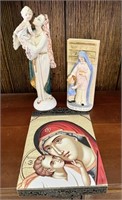 Vintage Madonna & Child Statue Jesus Mary Lot