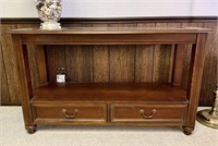 Broyhill Sofa table with Drawers