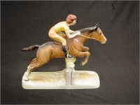 Beswick jumping horse & girl figurine