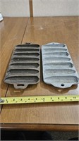 Cast iron and aluminum  corn  bread pans