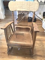 Vintage oak rocker