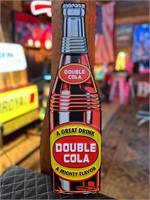 22 x 6” Double Cola Metal Embossed Sign
