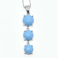 Silver Turquoise (5.15ct) Necklace