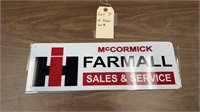 IH FARMALL MCCORMICK SALES & SERVICE METAL SIGN