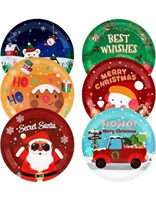 2 packs of Christmas holiday paper plates