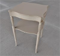Small White Painted Accent Table