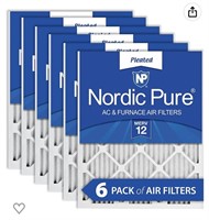 Nordic Pure 20x20x1 MERV 12 Pleated AC Furnace