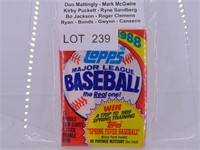 Topps 1988 Major League Baseball Trading Card Pack