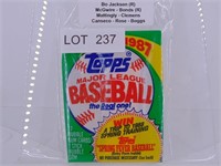 Topps 1987 Major League Baseball Trading Card Pack