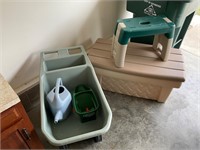 Outdoor/Yard Supplies: Wheelbarrow, Storage, Etc