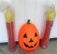 (3) Plastic Outdoor Hollow Decorations