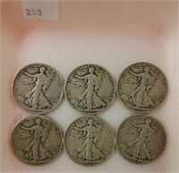 Walking Liberty Halves (6)