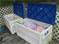 Outdoor storage boxes