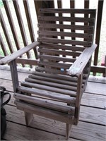 Chlds wooden outdoor chair