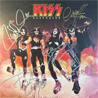 KISS Autographed Album Cover