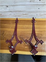 PAIR OF CANDLE WALL SCONCES