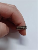 Tribal Ring Marked Sterling- 3.1g