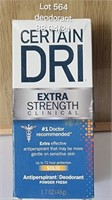 BB 4/24 Deodorant X-Strength CERTAIN DRI