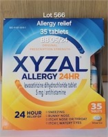 BB 5/24 Allergy Relief XYZAL PK/35