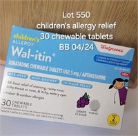 BB 4/24 Children Allergy Relief WAL-ITIN PK/30