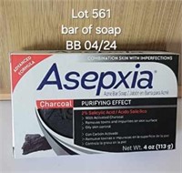 BB 4/24 Charcoal Soap Bar ASEPXIA 4oz