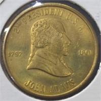 John Adams, US presidential token