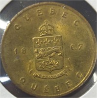 1867 Quebec token Canada