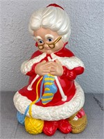 Vintage Atlantic Mold Ceramic Knitting Mrs.Claus